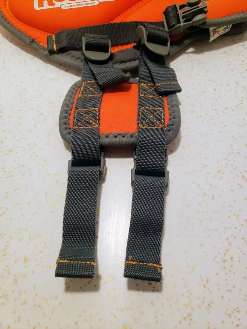 Outward Hound Orange Dog Life Jacket Vest Safety Harness Size XS